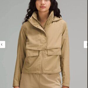 Lululemon effortless jacket Filbert Tan size 4